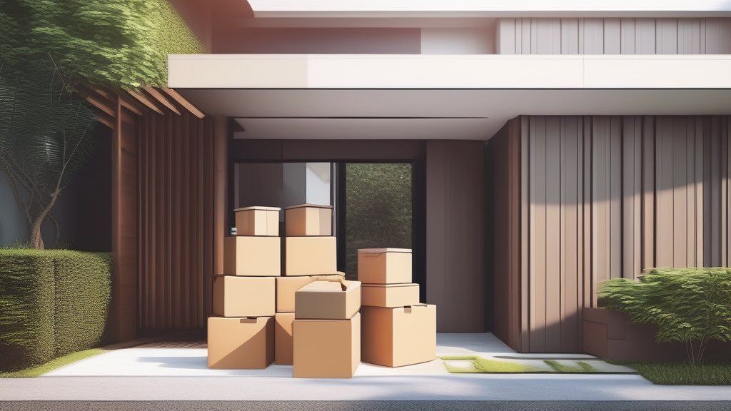 Singapore landed home with Taobao and 1688 packages being delivered at the doorstep